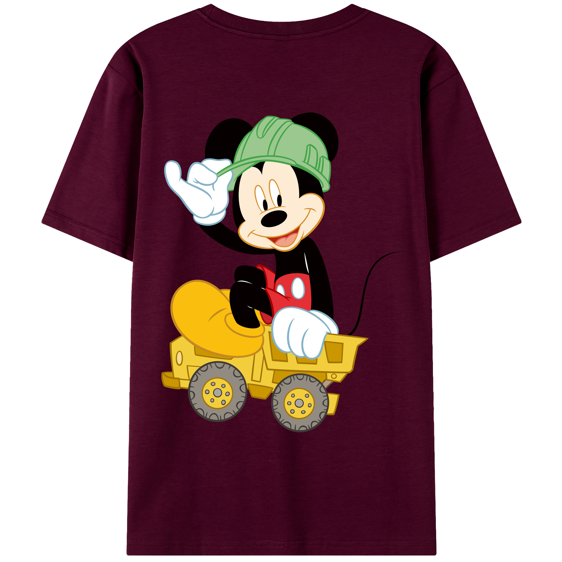 （画像用） ミッキーマウス Mickey Mouse レディース半袖Tシャツ(バックプリント)